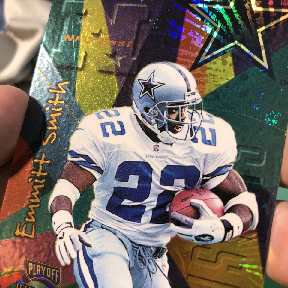Playoff Illusions Spectralusion Dominion 1996 Emmitt Smith #90 Salón de la fama Foto 2 de 4