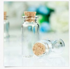 Wholesale Mini 10ml 22x50mm Empty Clear Wishing Glass Bottles Vials With Cork