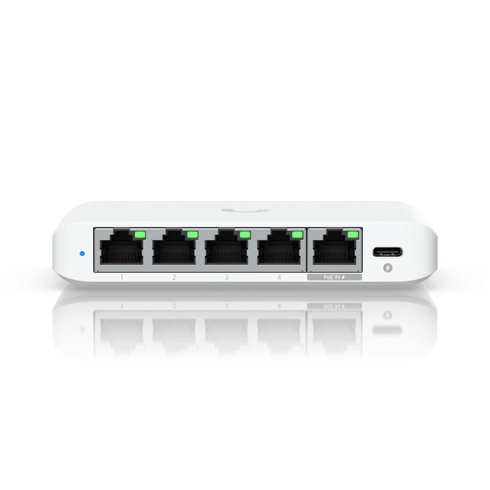 Ubiquiti UniFi Switch Flex Mini 2.5G 5 Porte Gigabit VLAN Supporto PoE Compatto