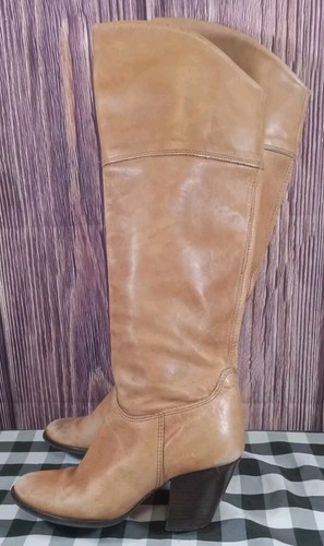 Aldo Woman's Vintage Tall Leather Boots Size US 6.5 (37 ) Preloved