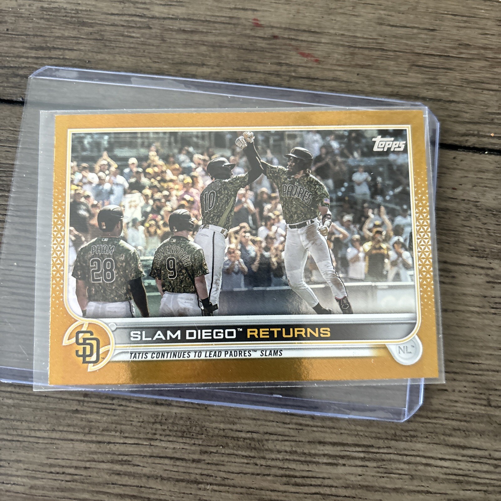 2022 Topps Slam Diego Returns Gold Foil Tatis #125 SP San Diego Padres   