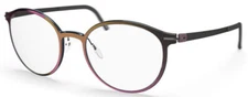 Silhouette Eyeglasses Infinity View 51/20/145 Smoky Amethyst 2923-9040-51MM