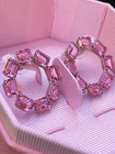 Swarovski Millenia Hoop Earrings Pink
