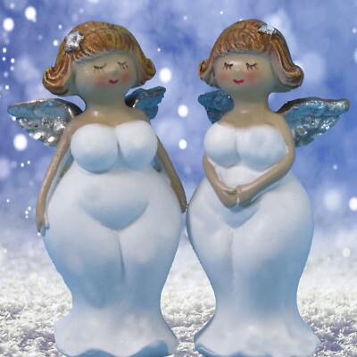 dicke Mollyengel Engel SchutzEngel dicke RubensEngel Weihnachtsengel Nana 2 STK