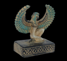 UNIQUE PHARAONIC HANDMADE ANCIENT EGYPTIAN ISIS Winged  Pharaonic Statue (BD)