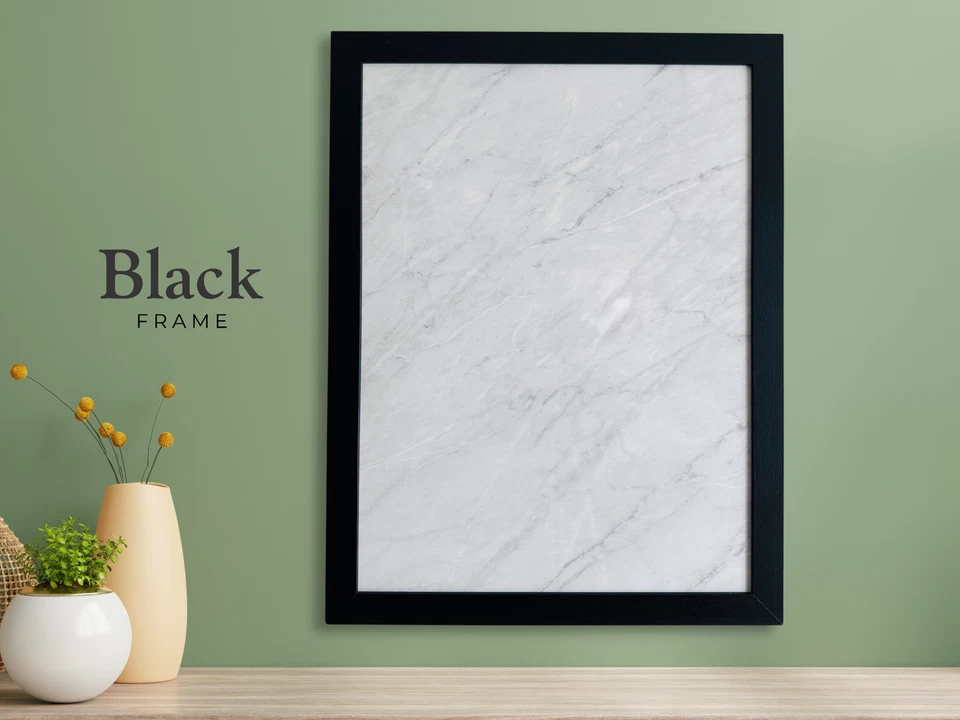 Framed faux marble style travel souvenir magnet display board. - Image 4 of 4