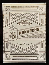 White Gold Monarch v1 Playing Cards - Theory11