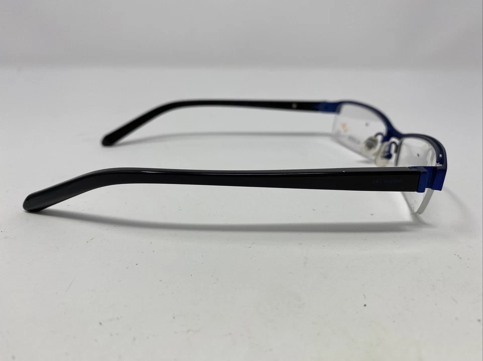 Jai Kudo (1071) 490 M01 51-16-130 Black/Blue Half Rim Eyeglasses Frame IR62 - Изображение 4 из 4