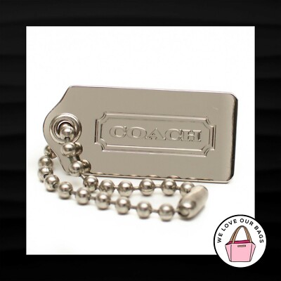 キーホルダー・キーリング Coach Keyfobs Keychain - Coach - Acetate - Silver NEW 1.75