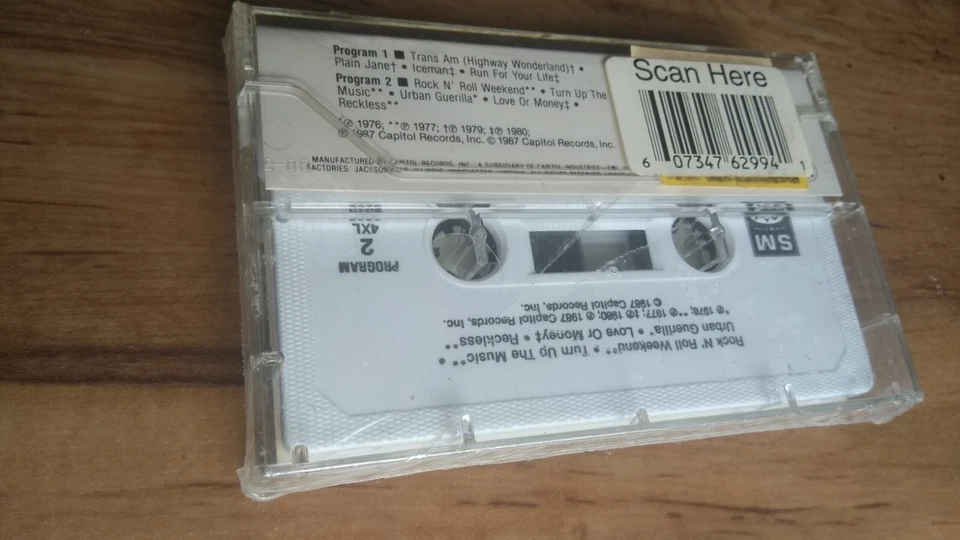 Sammy Hagar "Turn up the Music" New Sealed Cassette Tape - Image 2 of 2