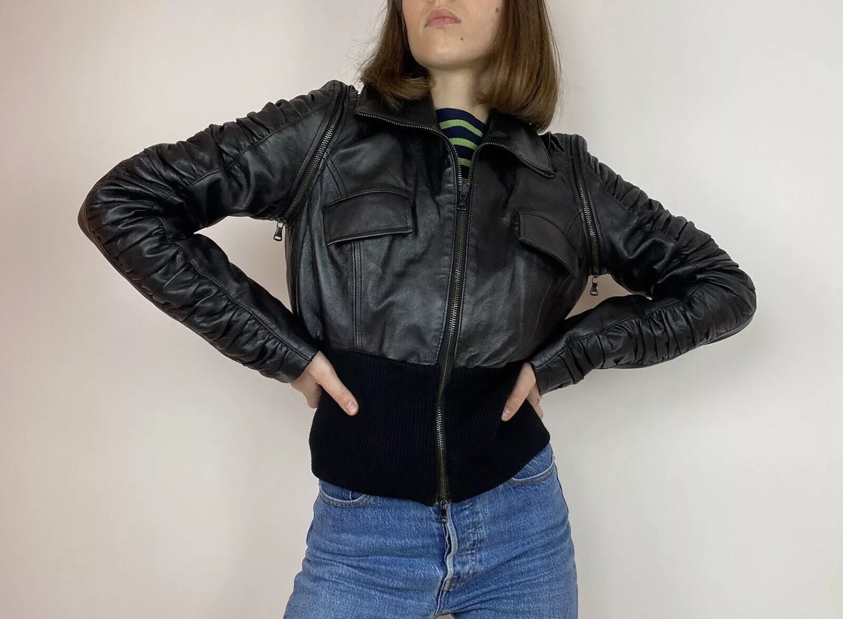 D*照様 2000s archive D&G short leather blo D*照様 2000s archive D&G short leather blo Vintage 00s Nylon