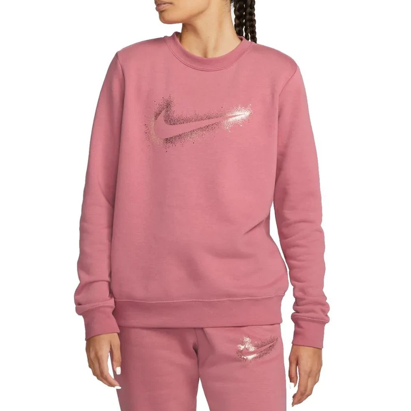NIKE Sweatshirt XL NSW Stardust Graphic Crew Desert Berry Pink DQ6774-667  NWT | eBay