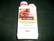 bidon 1 litre, produit d'entretien, décrassant dégraissant teck et bois exotique