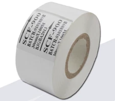 5 Rolls White SCF900 Thermal transfer ribbons 25mm/30mm/35mm/40mm/45mm/50mm