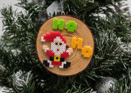 Santa Wood Slice Christmas Tree Ornament, Hanging Decorations - Picture 1 of 4