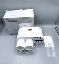 Toothbrush Holder Wall Mount Tray W/ 2 Cups Rose Gold/White