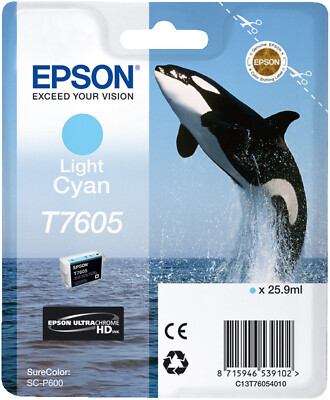 1x Original EPSON T7605 Light Cyan C13T76054010 Druckerpatronen neu Angebot!