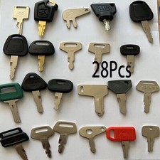 28x Keys Ignition Key Digger Plant Dumper Dozer Rolle For Agricultural Machinery