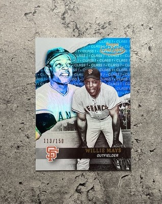 2020 Topps Gold Label Willie Mays #84 Class 1 Blue 113/150 San Francisco Giants 