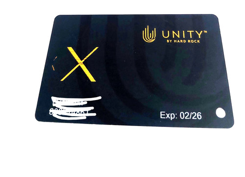 Exclusive Black X Player’s Card from Hard Rock Casino HRC Unity Exp.2/2026 Used
