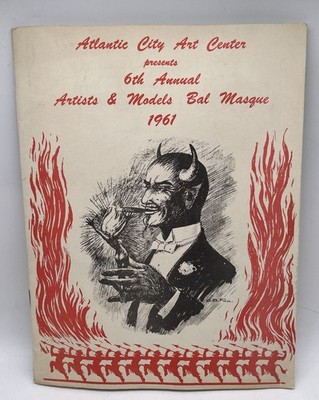 1961 Atlantic City Art Center Artists & Models Bal Masque Program Devil Art 