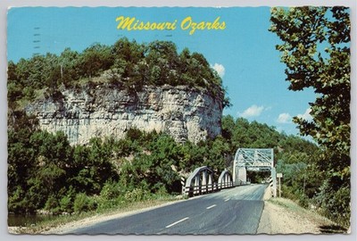 Postcard Missouri Ozarks in Vicinity of Waynesville Rt. 66 Interstate 44   P-9