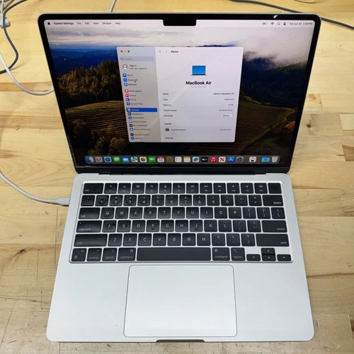 2024 Apple Macbook Air 13" Starlight A3113 M3 8GB 256GB - Heat Damaged AS-IS thumbnail 2