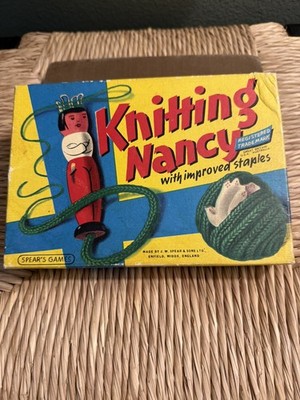 Knitting Nancy Knitting Doll Or Spool Spear's Games Vintage  Mid-Century England