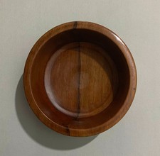 Thick Hand Turned Black Walnut Wooden Bowl 4.75-inch Diameter  Made in Oregon 