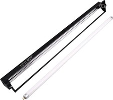 Aiicioo T5 UVB Lighting Combo Kit - Desert 10.0 Terrarium 22Inch 24W, Black