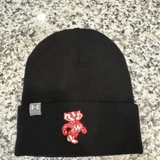 University of Wisconsin Badgers Under Armour UA Stocking Cap Hat Beanie OSFA NWT
