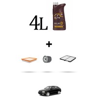 Hoffcar Wartungskit 3 Filter Und 4L ÖL FüR Hyundai Elantra 1.6 Xd 77KW Ab 200