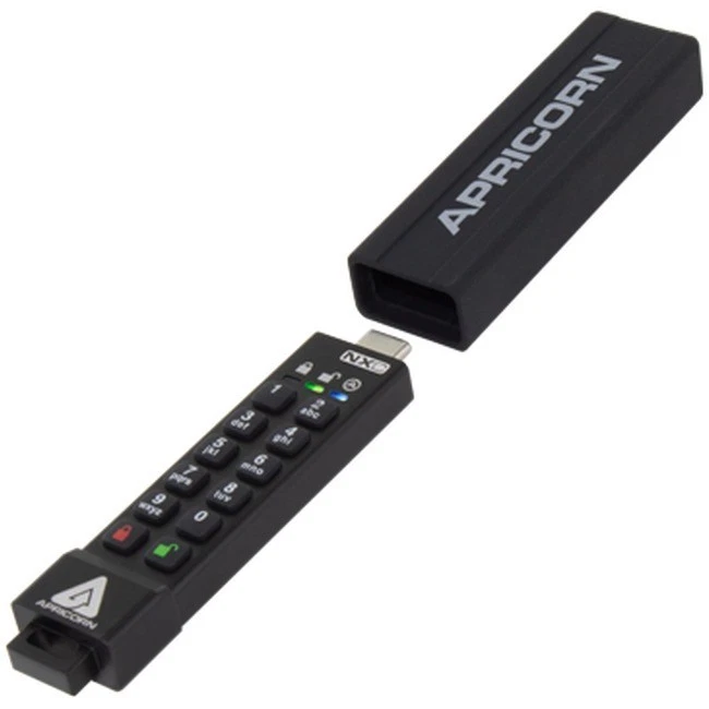 Apricorn Aegis Secure Key 3NXC 32GB USB 3.2 [Gen 1] Type C Flash Drive - Image 3 of 4