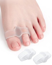 10 Pack Bunion Toe Corrector, Gel Toe Separators Big Toe Spacers with 2 Loops...