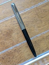 vtg Brushed steel Black Montblanc 2855 Lever ...