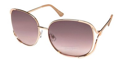 NEW SEAN JOHN SJS4002 SUNGLASSES FULL-RIM OVERSIZED 780 0-0-0 GOLD METAL &