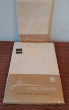 2 x Aussteuer Bettwäsche Edel-Damast Janine 2 Bettbezüge + 2 Kopfkissen
