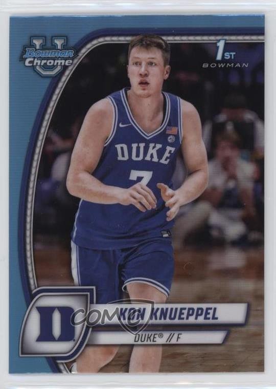 2024-25 Bowman U Chrome Sky Blue Refractor Kon Knueppel #48