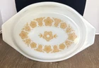 Vintage Pyrex Butterfly Gold Lid Only 943C Milk Glass 1.5 Qt Oval Casserole