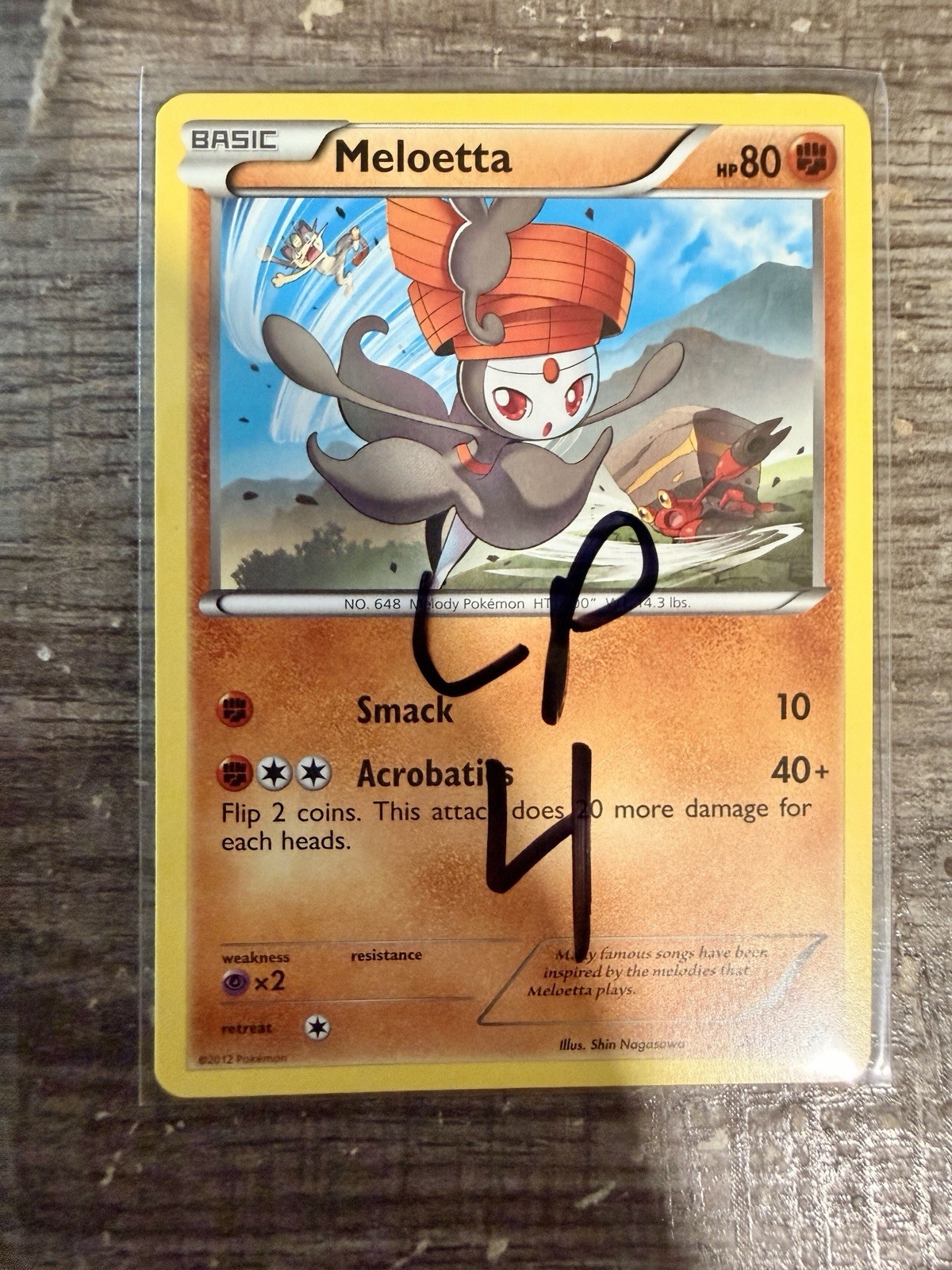Meloetta BW69 Black And White Promo Pokemon LP4