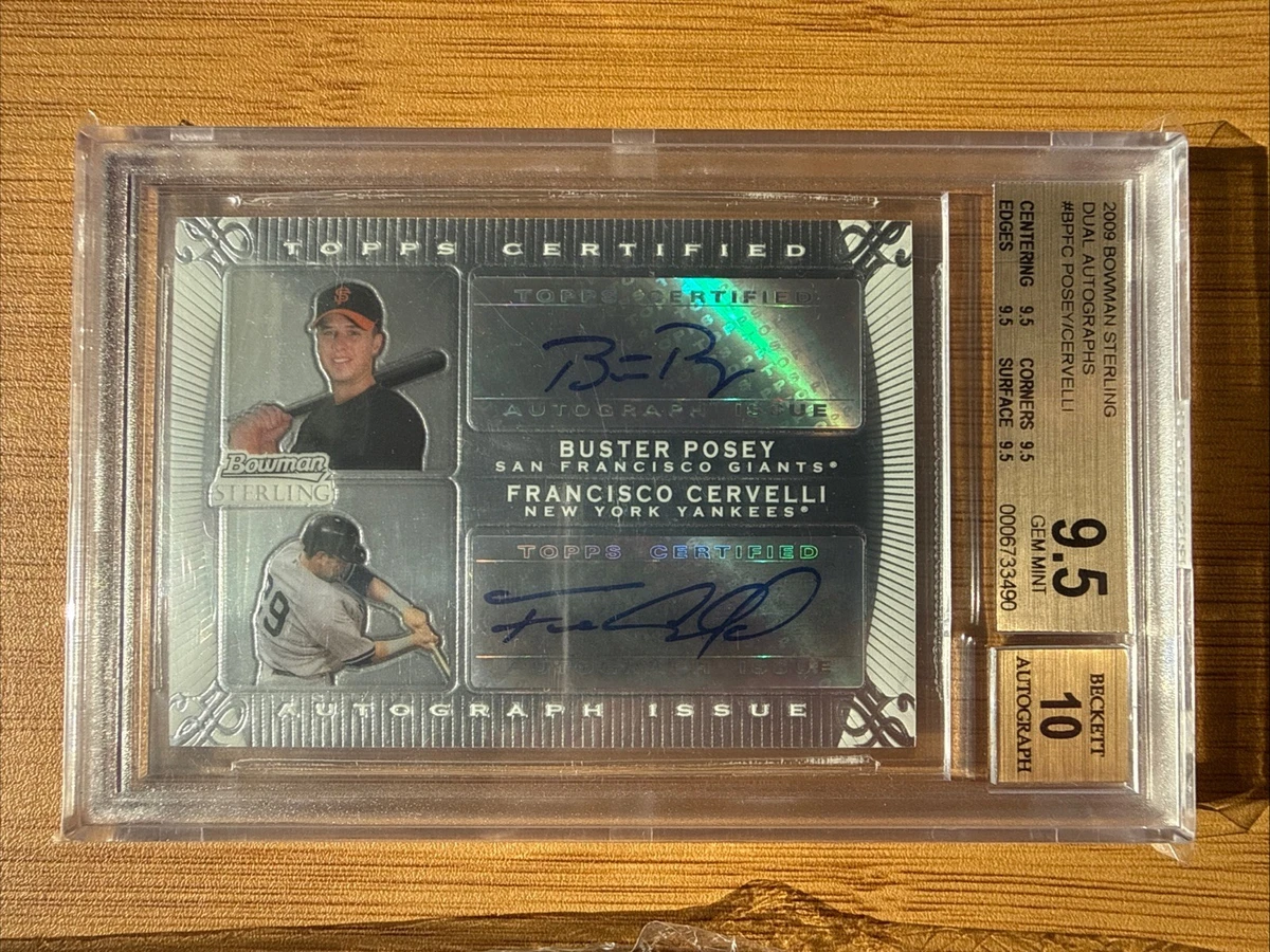 Topps Buster Posey Baseball Autographed Sports Trading Cards