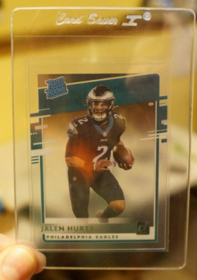 2020 Panini Chronicles Clearly Donruss Rated Rookie #RR-JAH Jalen Hurts Eagles