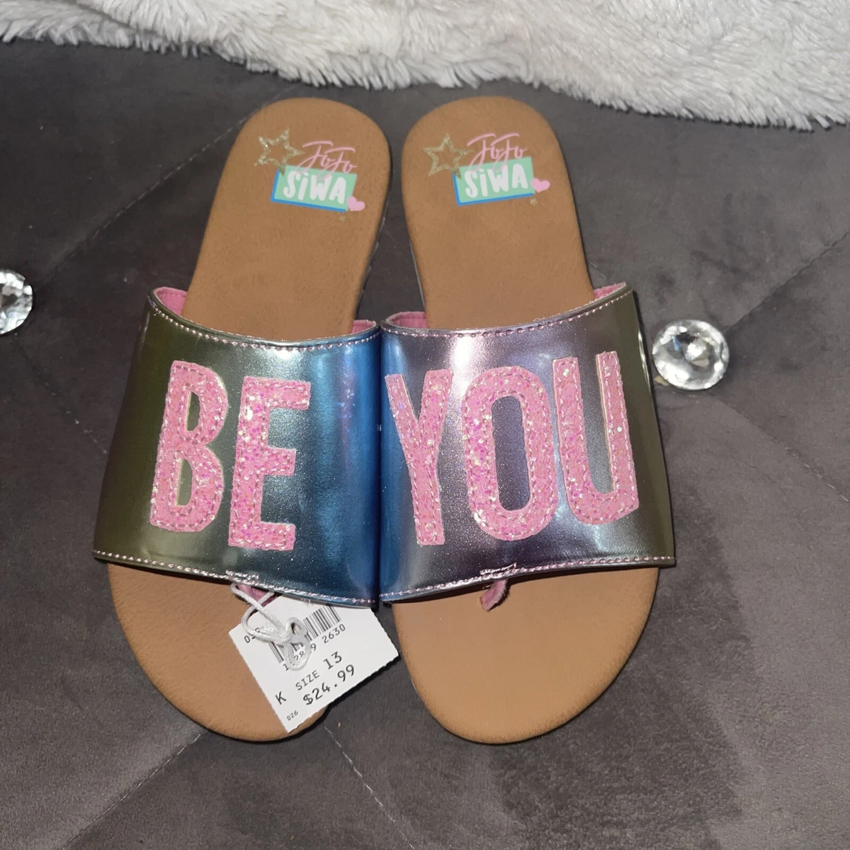 Jojo siwa hotsell slides size 13