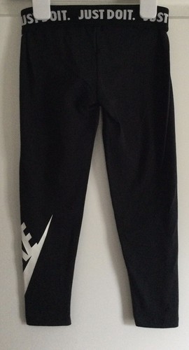 NWT NIKE GIRLS KIDS SIZE 6 ~ BLACK ESSENTIAL LEGGINGS WITH LOGO ~ MSRP $20.00 - Picture 5 of 11