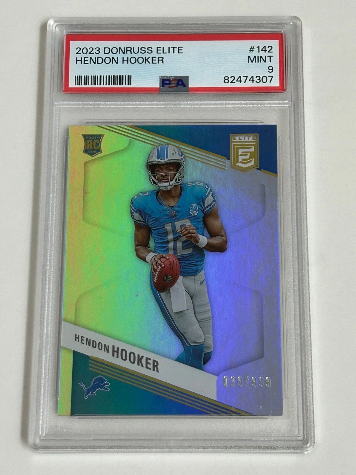Hendon Hooker Panini Donruss Elite #142 Base