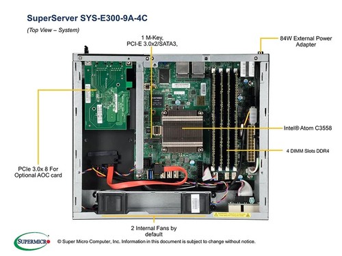 ✅*Authorized Partner* Supermicro SYS-E300-9A-4C W/(A2SDi-4C-HLN4F) Intel 4 Core - Picture 2 of 4
