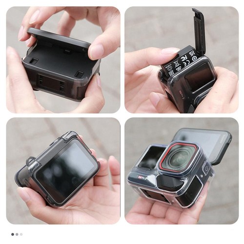 For Insta360 Ace Pro 2 Action Camera Body Case TPU Protective Cover Lens Cap - Picture 7 of 10