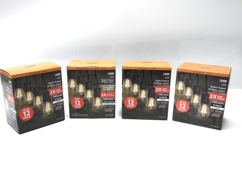 Feit String Light LED Replacement Bulbs Warm White 22K Clear 140 Lumens 48pk