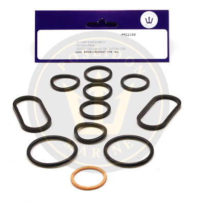 Oil cooler housing seal kit for Volvo Penta 30 31 40 41 42 43 44 300 ...