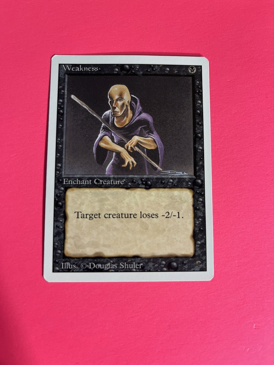 MTG Weakness Revised Edition Regular Common Never Played
